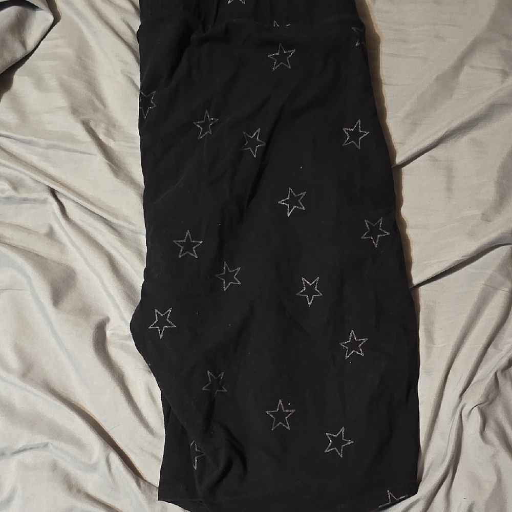 Black Star Patterned Shorts